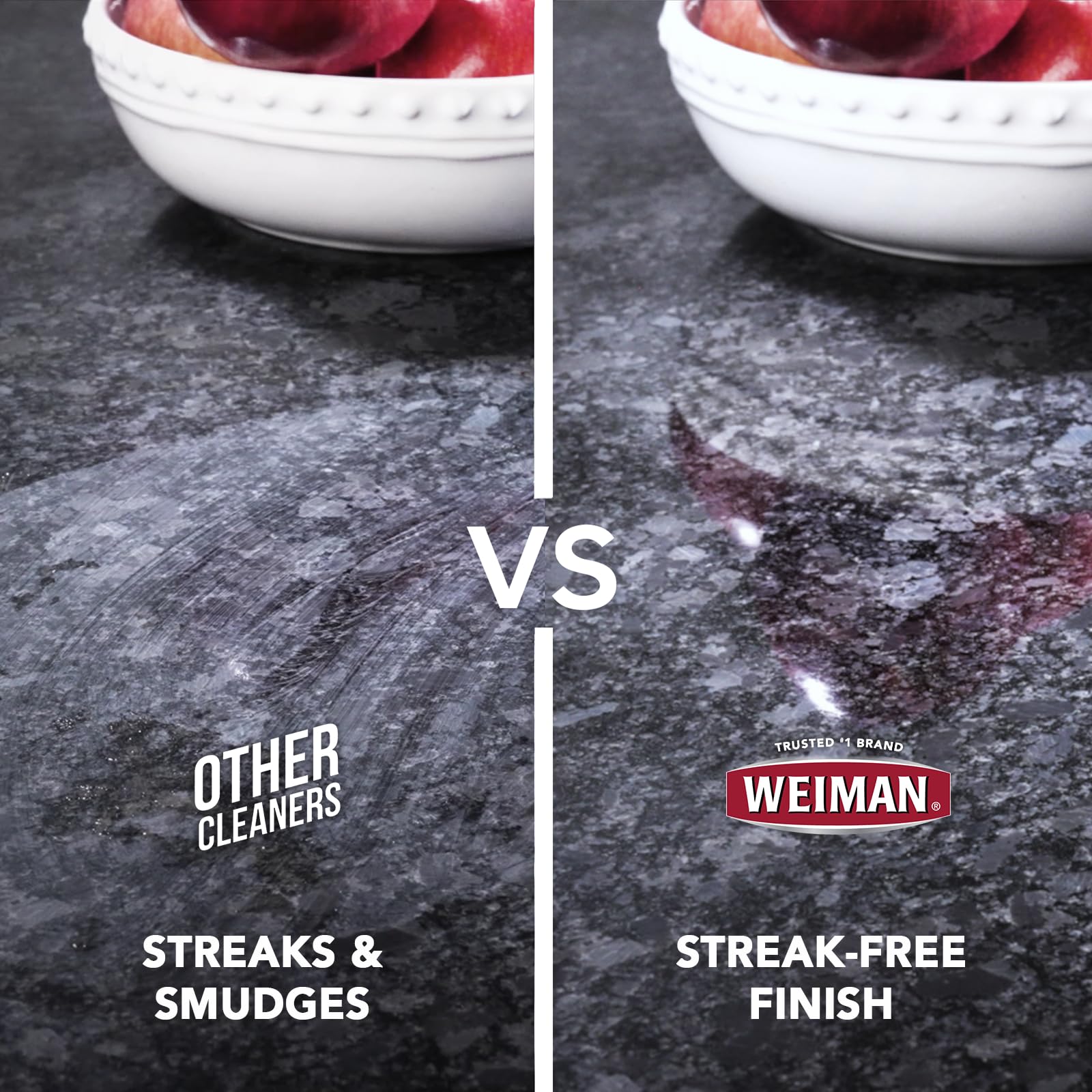 Weiman glazed tile cleaner disinfectant keeps tile surfaces fresh and clean.