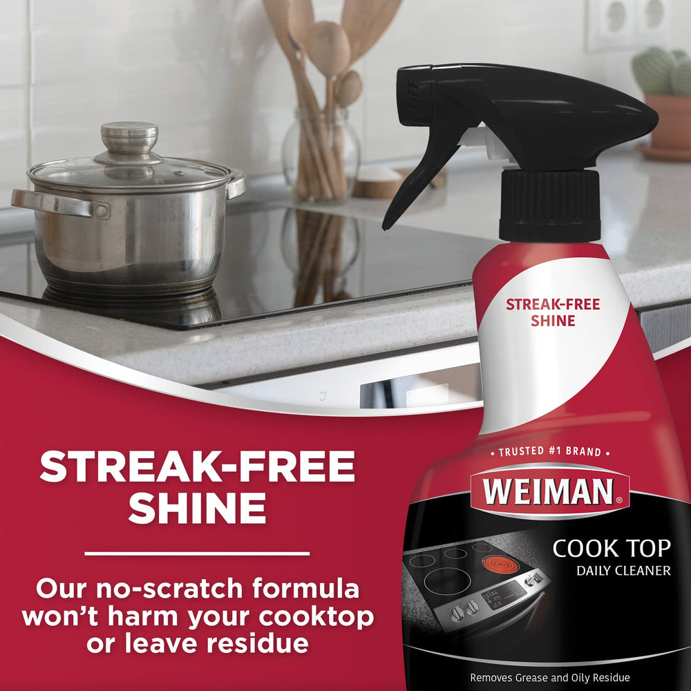 Weiman kitchen stainless finish shine demonstrates fingerprint resistance