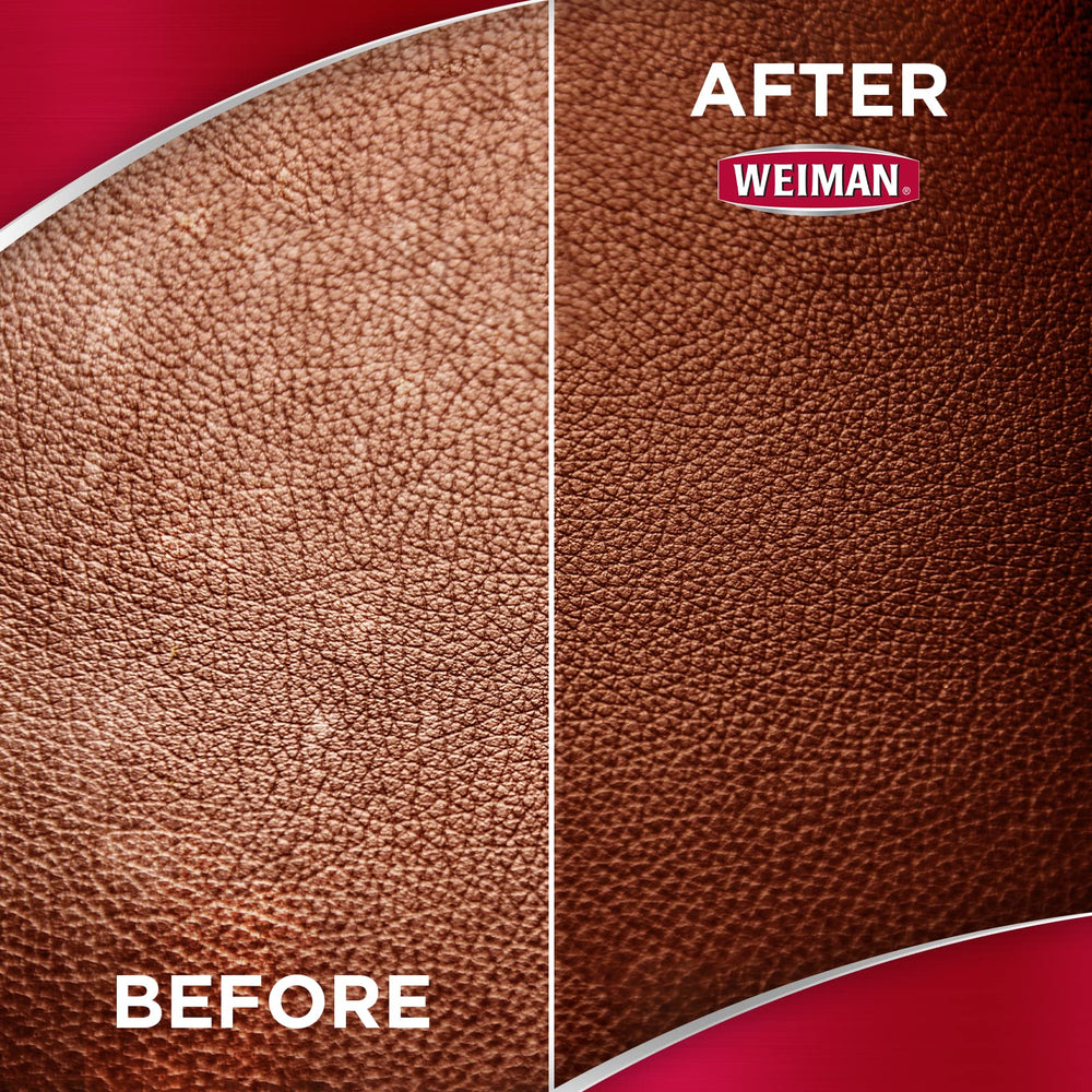 Weiman Leather Cleaner car interior seat application demonstrates cleaning and protection.
