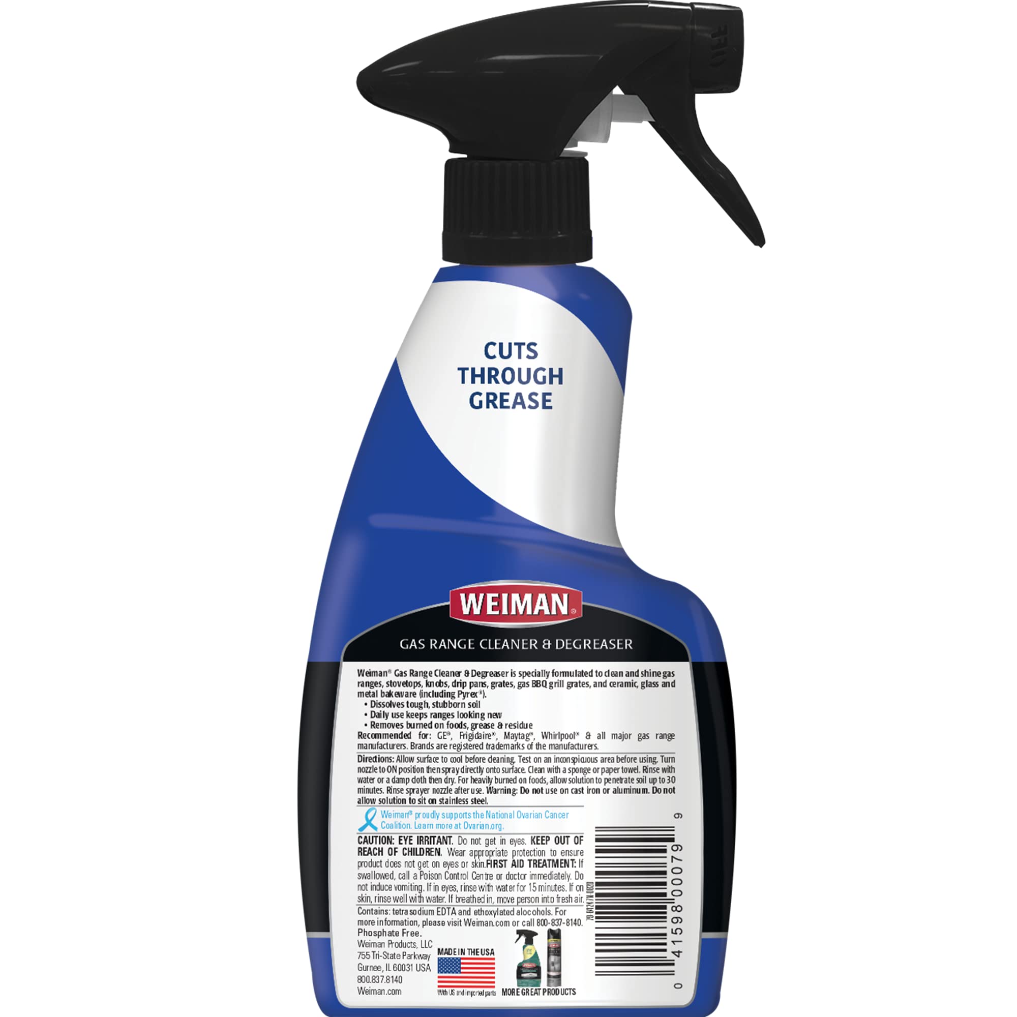 Weiman microfiber cleaning towel for quick, streak-free cleanup.