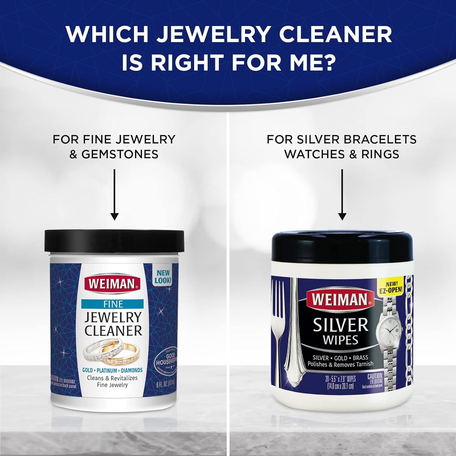 Weiman warns not for silver; suitable for gold and gems.