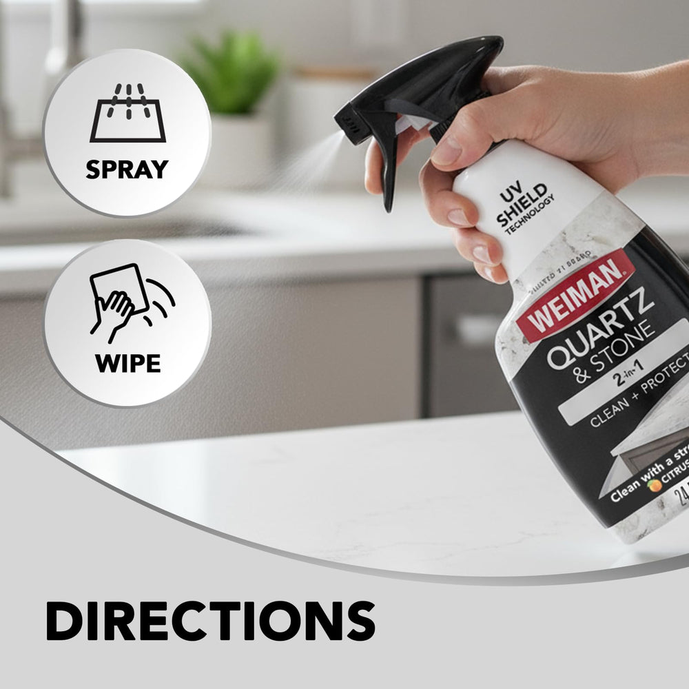 Microfiber towel included with the Weiman bundle for cleaning