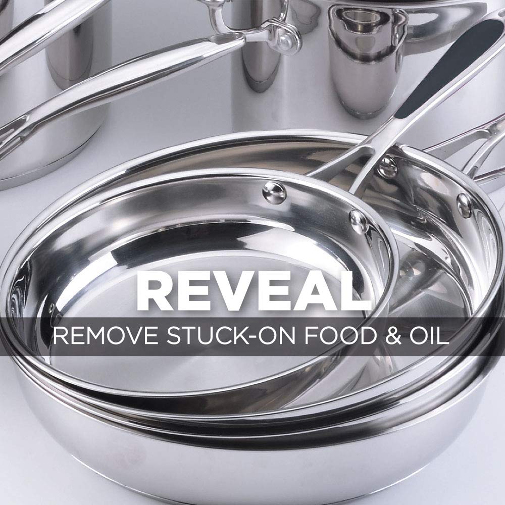 Weiman stainless steel cleaner glossy finish yields streak-free shine
