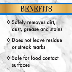 Weiman Stone Care Granite Cleaner spray nozzle demonstrates easy mist for even coverage.