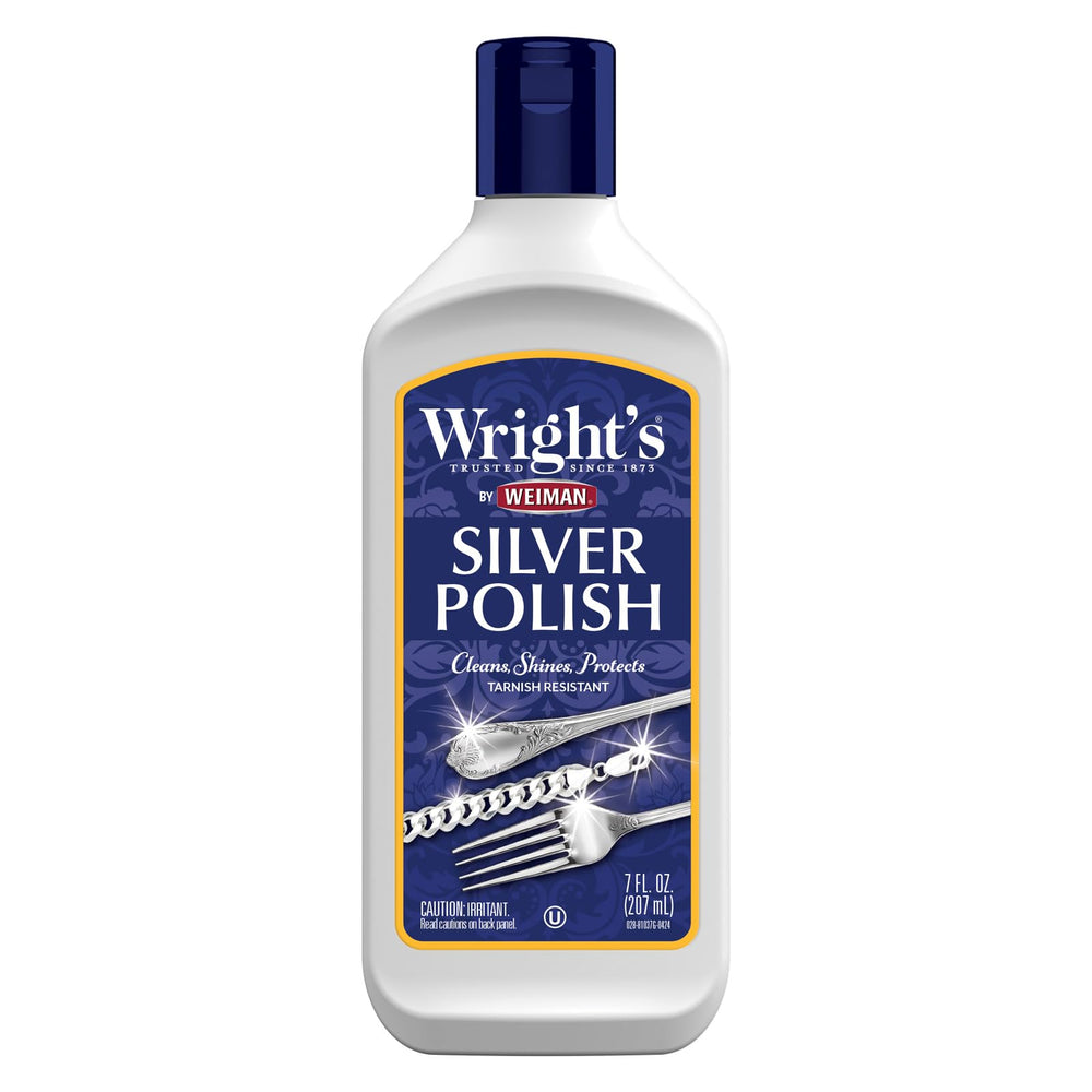 Weiman Wright's Silver Cleaner bottle ready to polish silverware