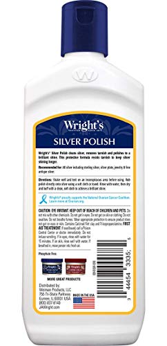Weiman Wright's Silver Cleaner cloth in use on jewelry