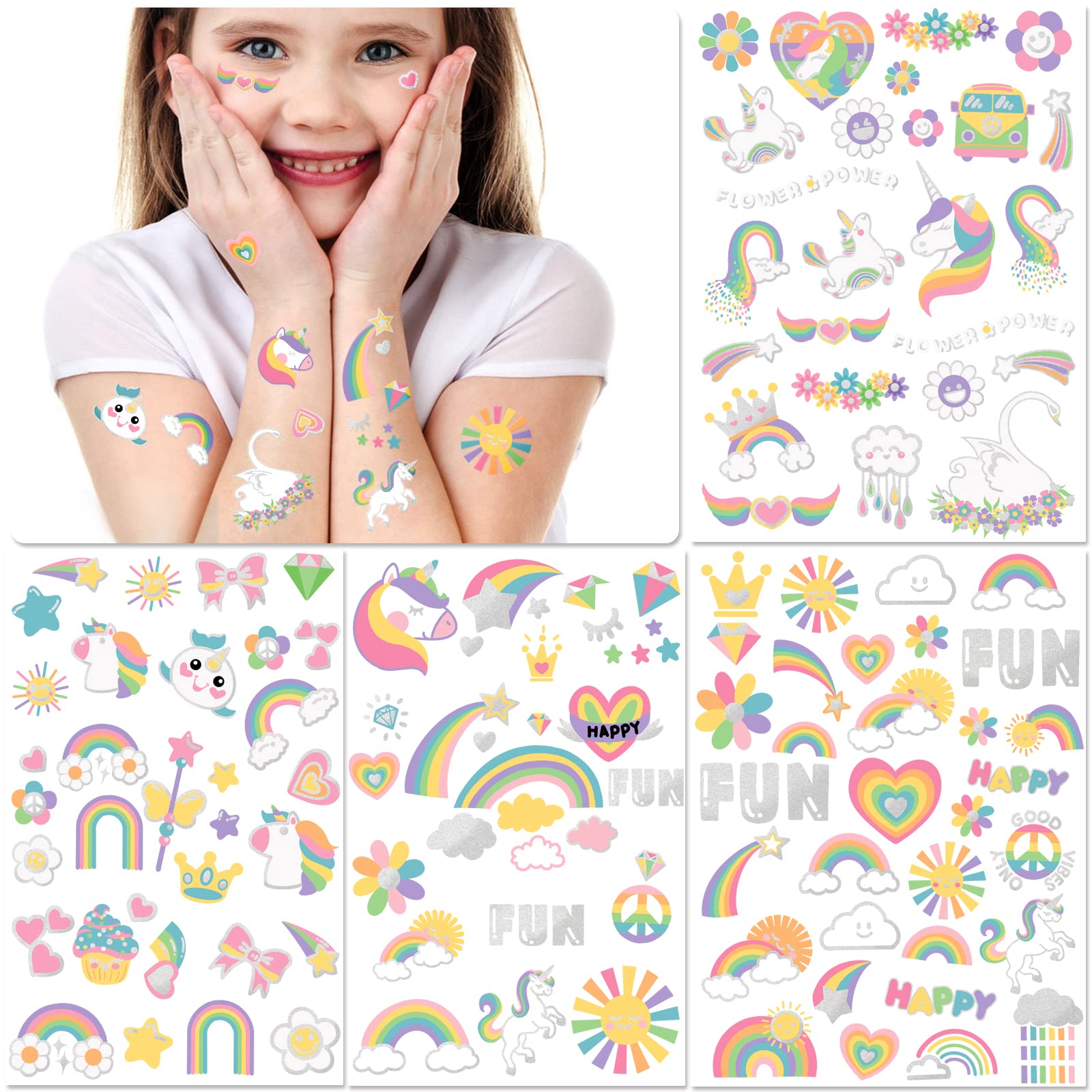 Weipbwor flower tattoo stickers for decorative skin art