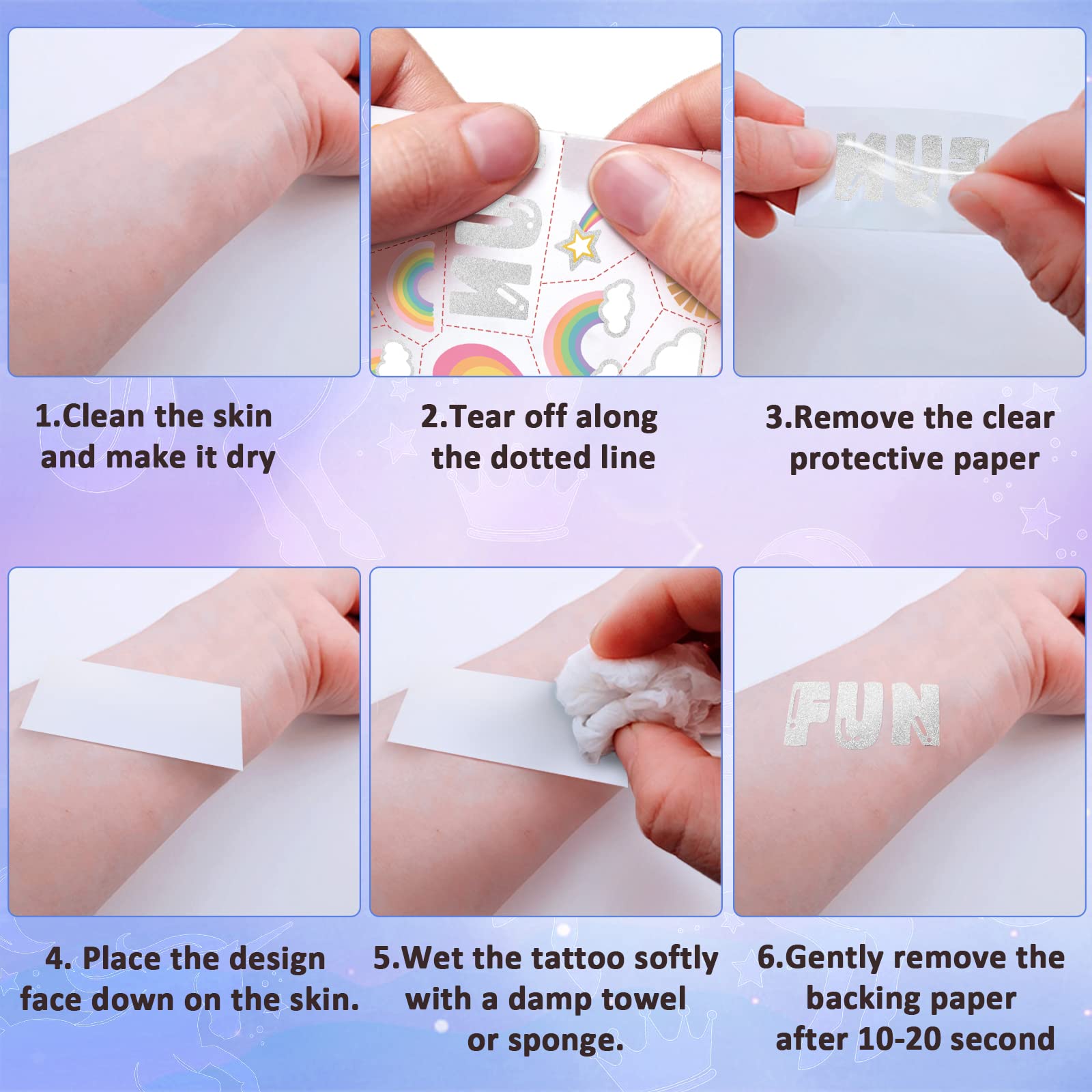 Weipbwor party-favors tattoos for kids' events