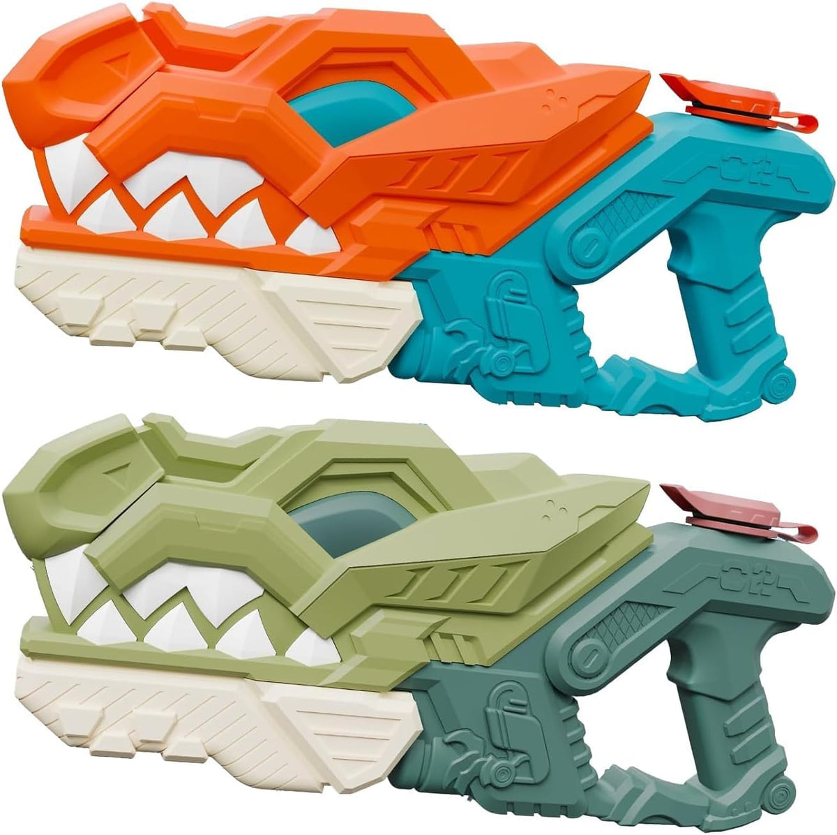Weirtoya Dino Blaster water gun duo for exciting pool battles.