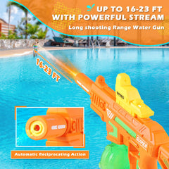 Weirtoya Electric Water Gun recoil effect adds realistic action during battles.