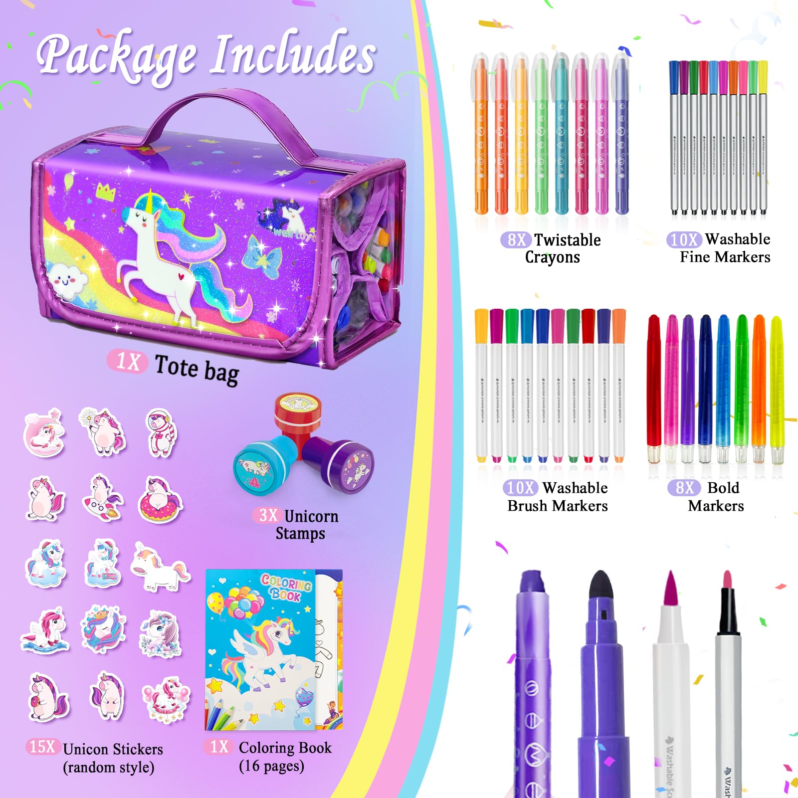 Weirtoya fine markers offer washable color with fruity scents.