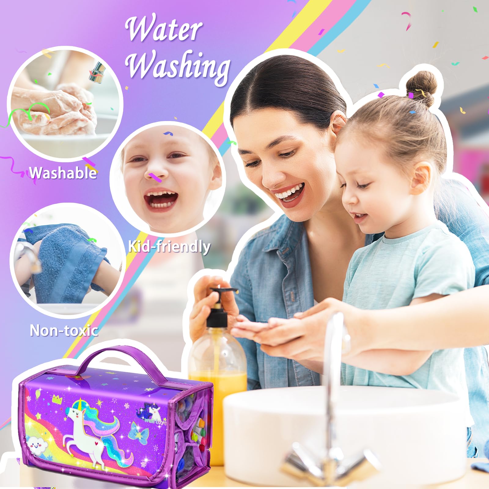 Weirtoya twistable silky crayons offer vibrant textures and easy grip.