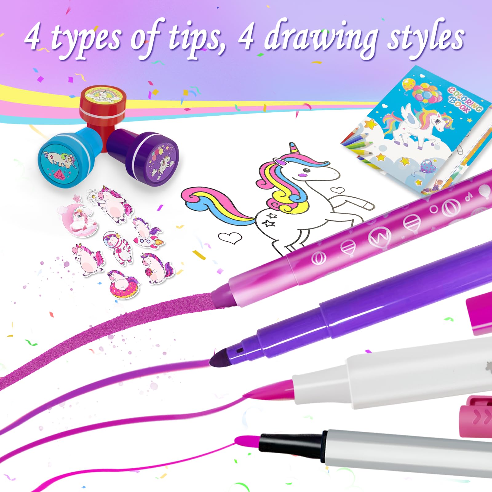 Weirtoya wide chisel markers create bold fills for large drawings.