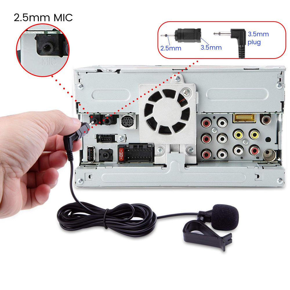 weishan car microphone visor clips included for stable mounting