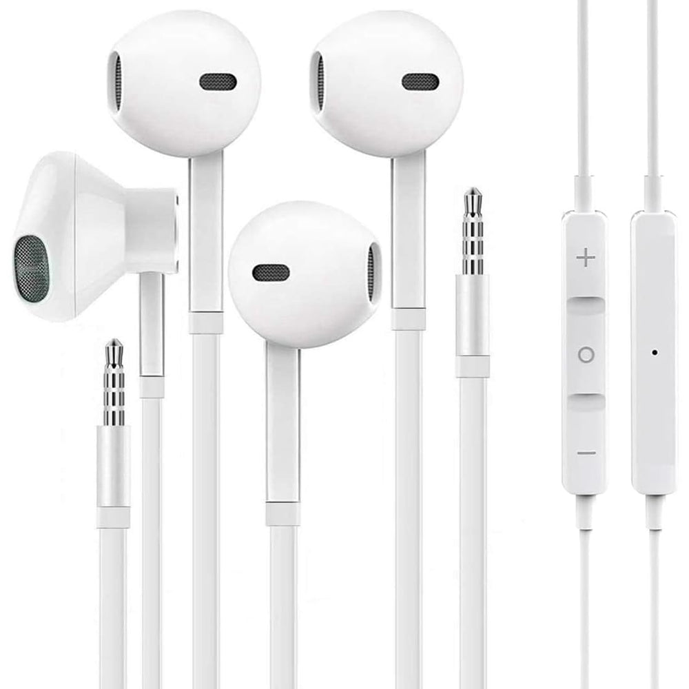 WEIZY Aux Earbuds compact design for portable listening on the go.