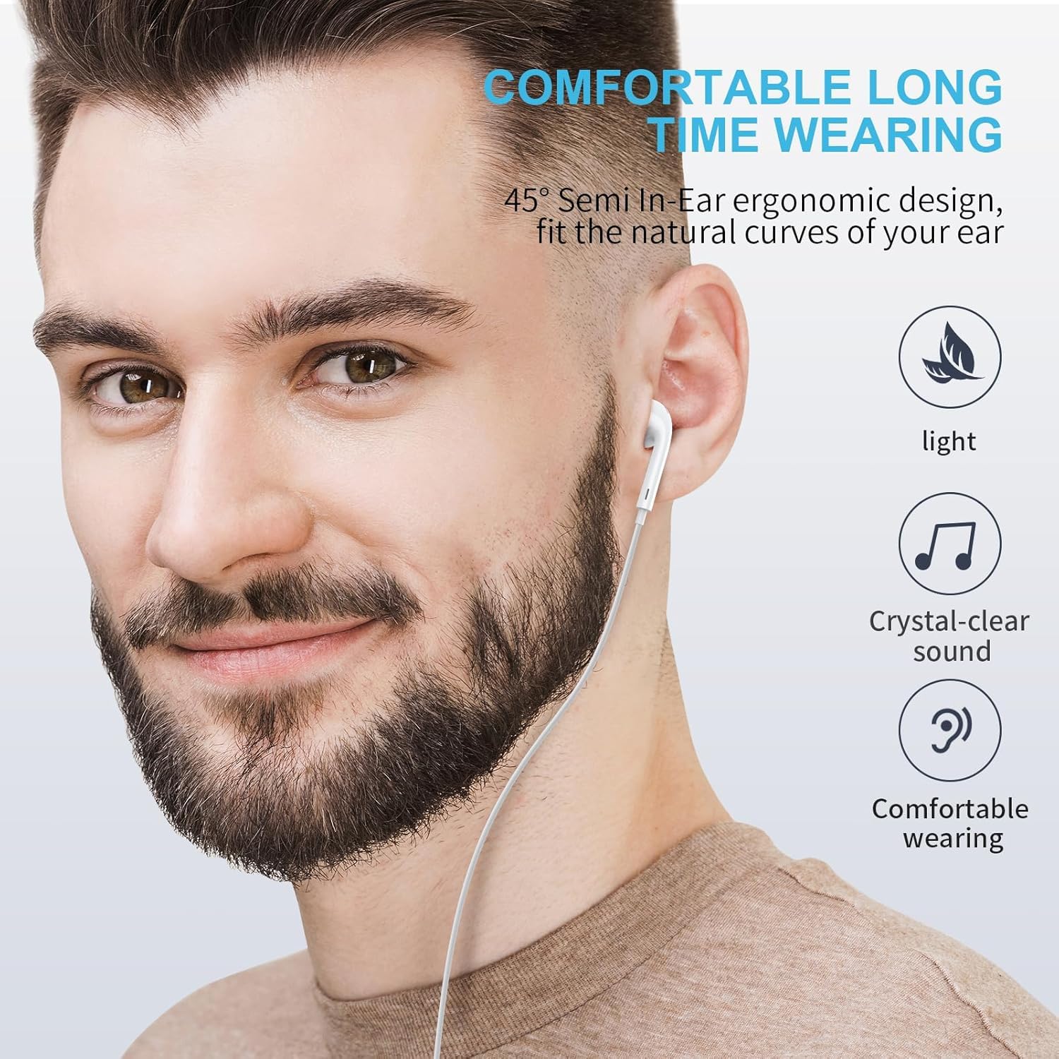 WEIZY Aux Earbuds included pouch for convenient storage.