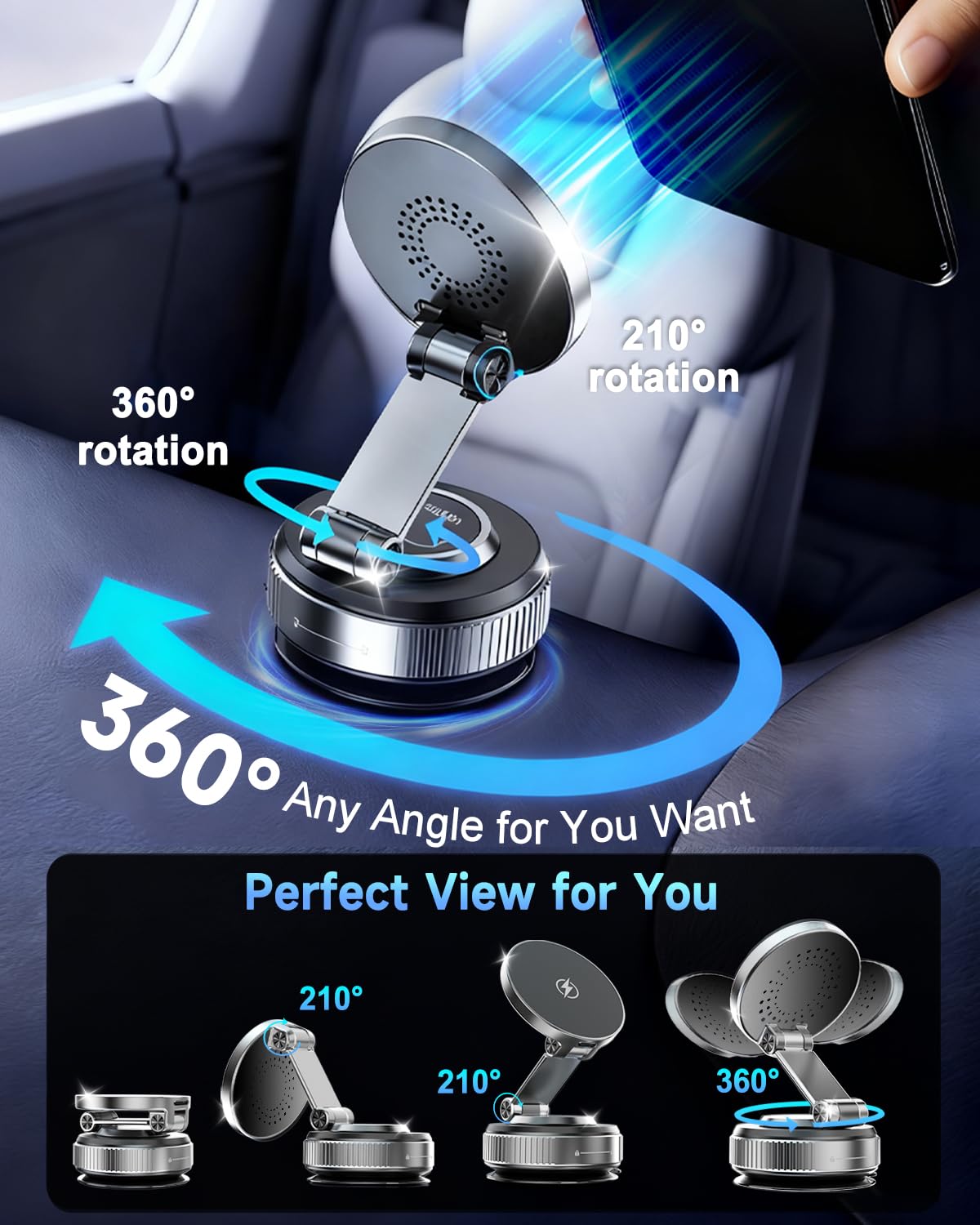 WEKEFON N55 magnets offer 320% stronger hold during driving.