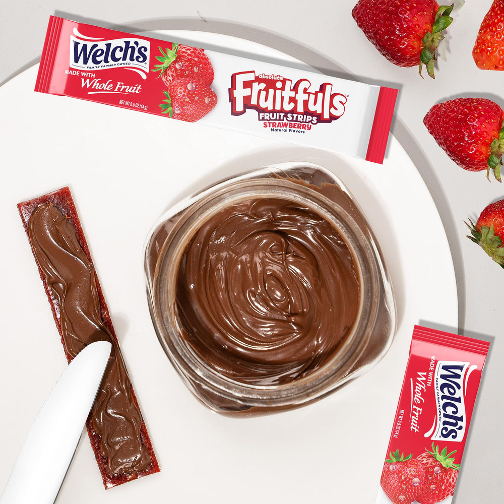Welch's Absolute Fruitfuls strawberry strip delivers fruit flavor with Whole Fruit.