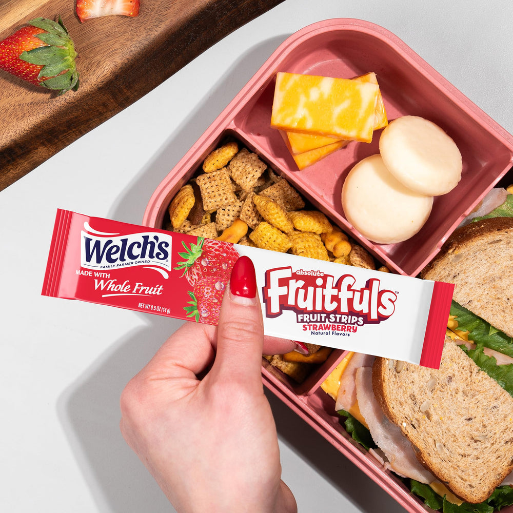 Welch's Absolute Fruitfuls packaging highlights Whole Fruit as the first ingredient.