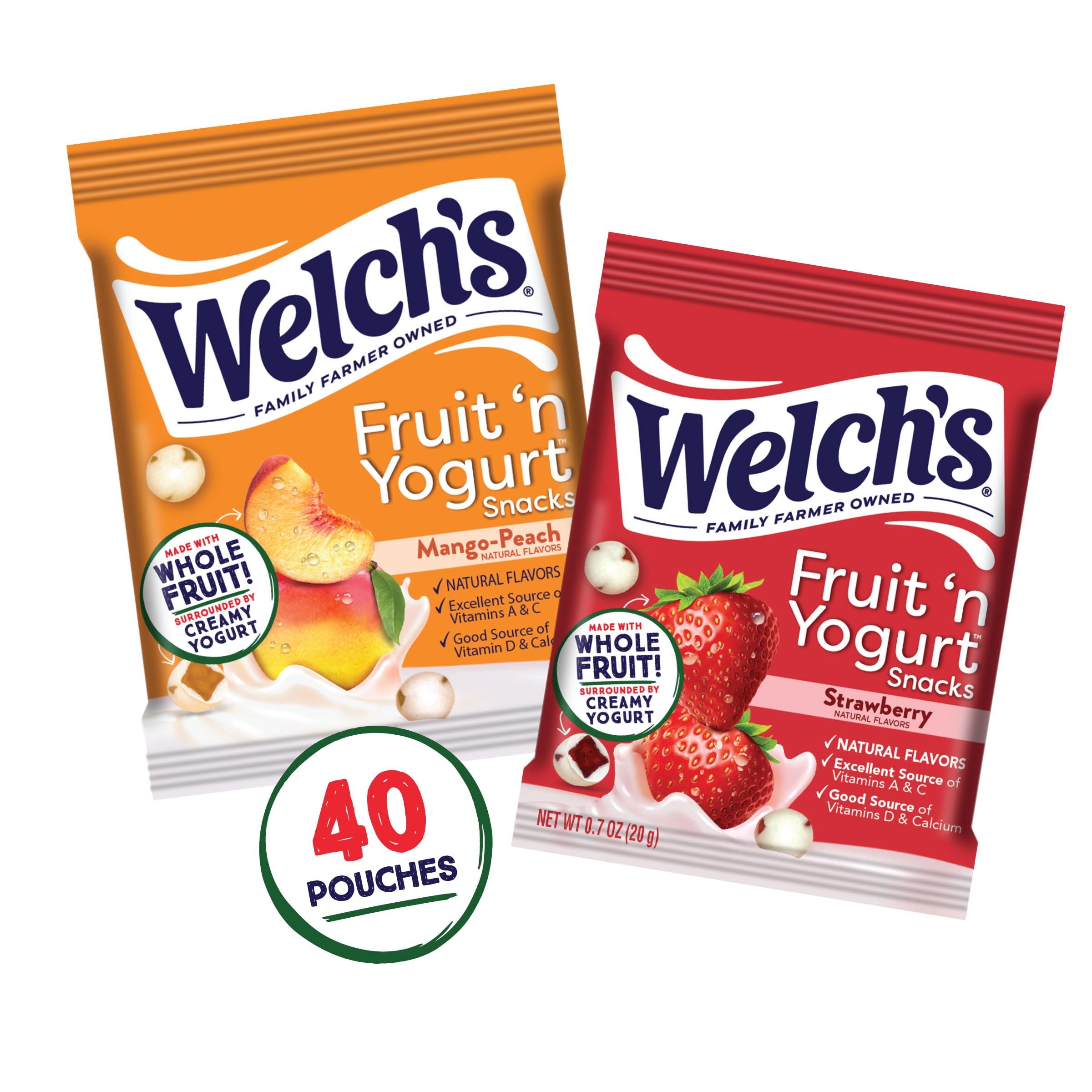 Bulk Welch's 40-pack variety with individually wrapped yogurt-fruit treats