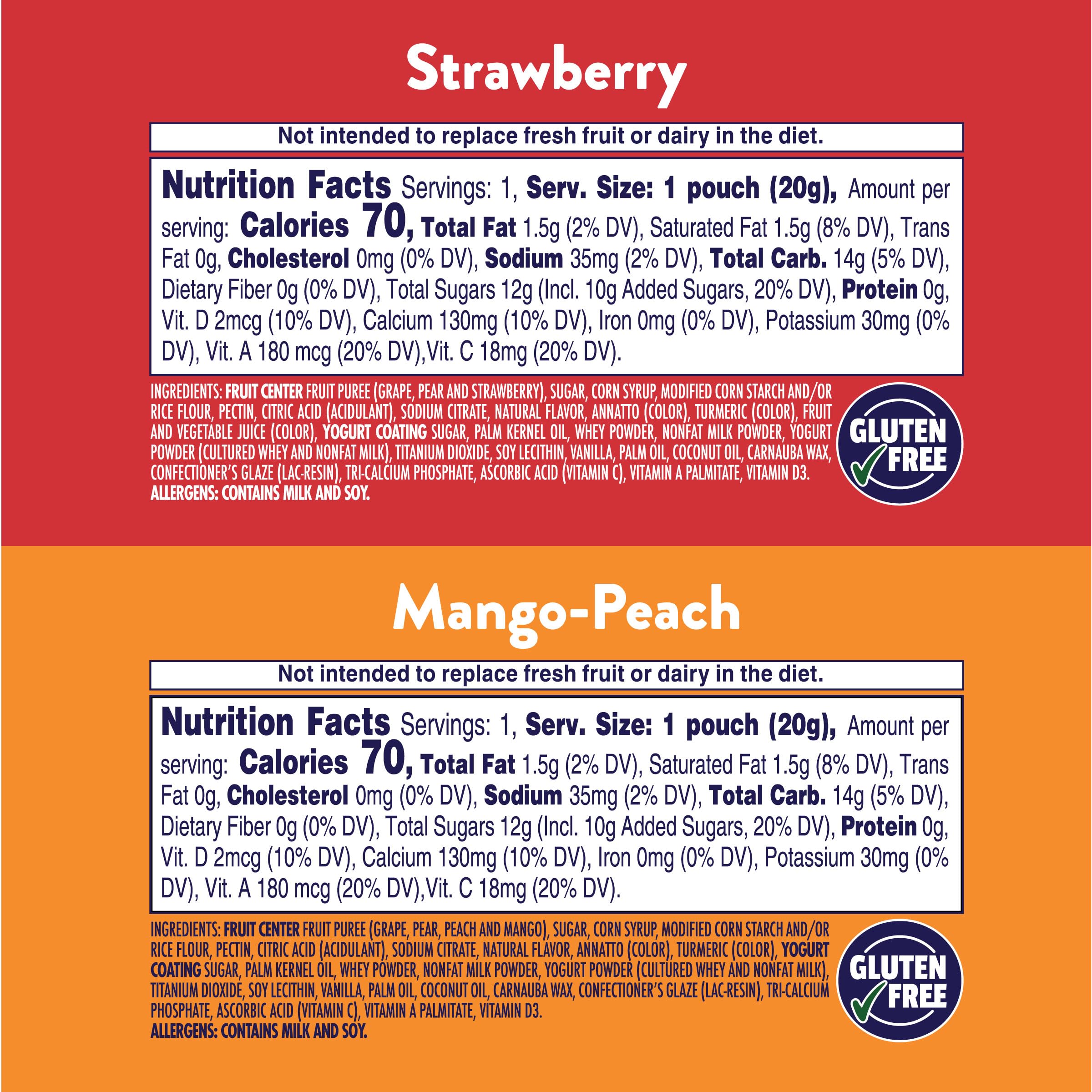 Welch's Fruit 'n Yogurt mango peach snack, portable and kid-friendly