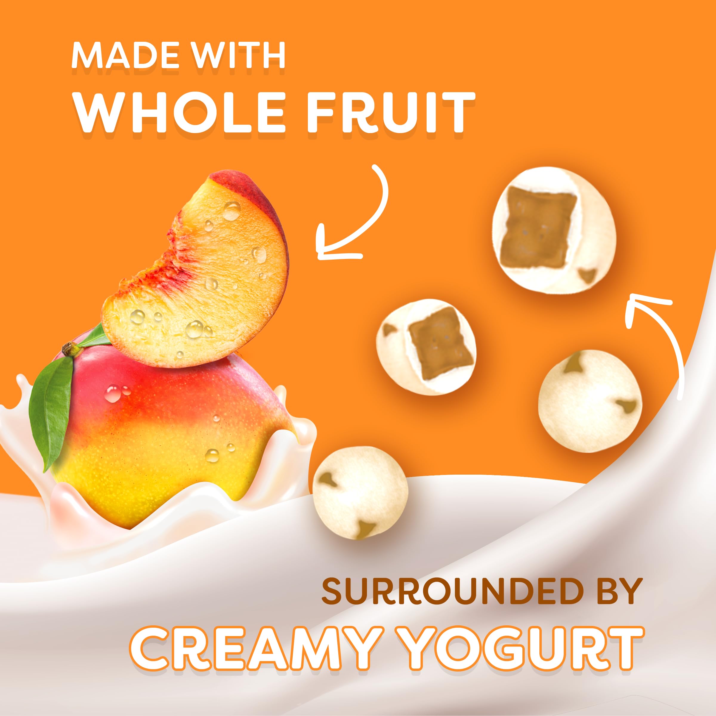 Natural flavors highlight Welch's real fruit in yogurt coating