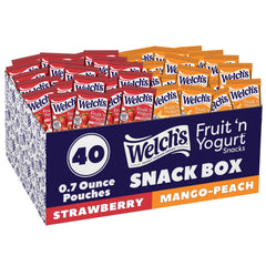 Welch's Fruit 'n Yogurt strawberry snack in a 0.7 oz pouch, ideal for lunches
