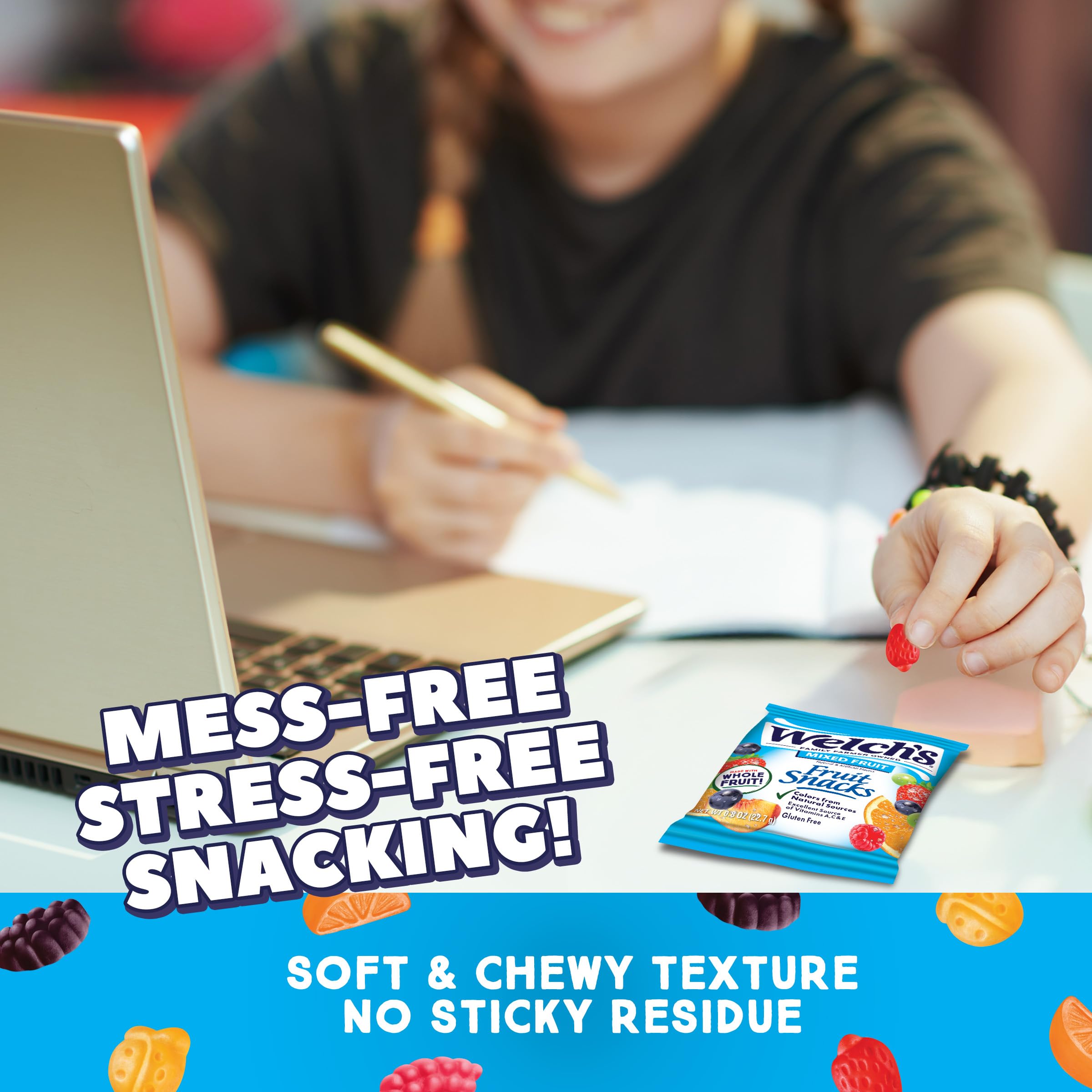 Welch's Fruit Snacks family friendly snack pack, ideal for sharing.