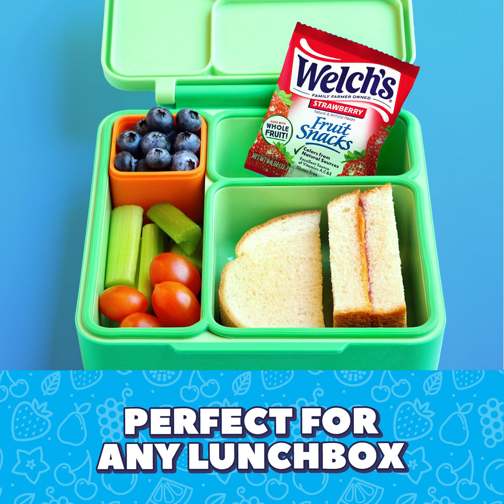 Welch's Fruit Snacks no artificial dyes, gluten free and naturally colored.