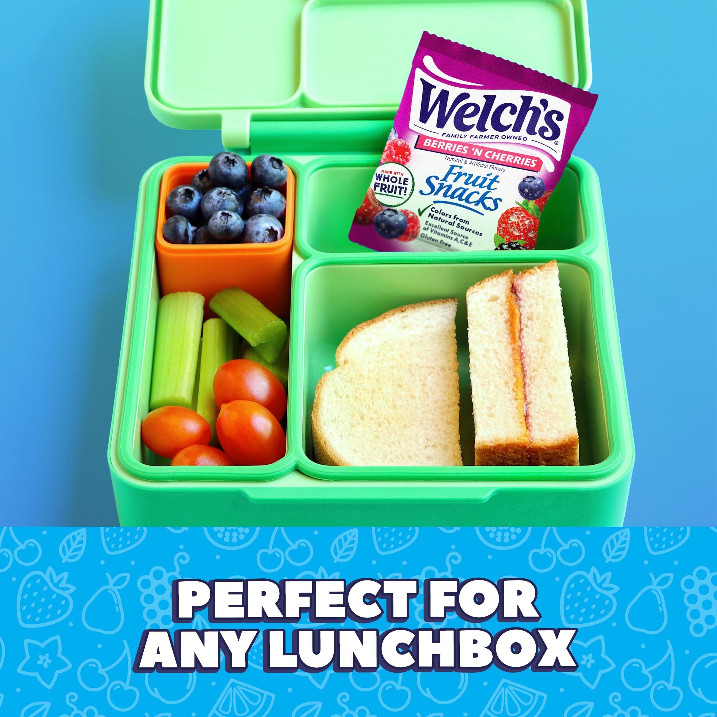 Welch's Fruit Snacks Vitamin C A E rich pack, daily use.
