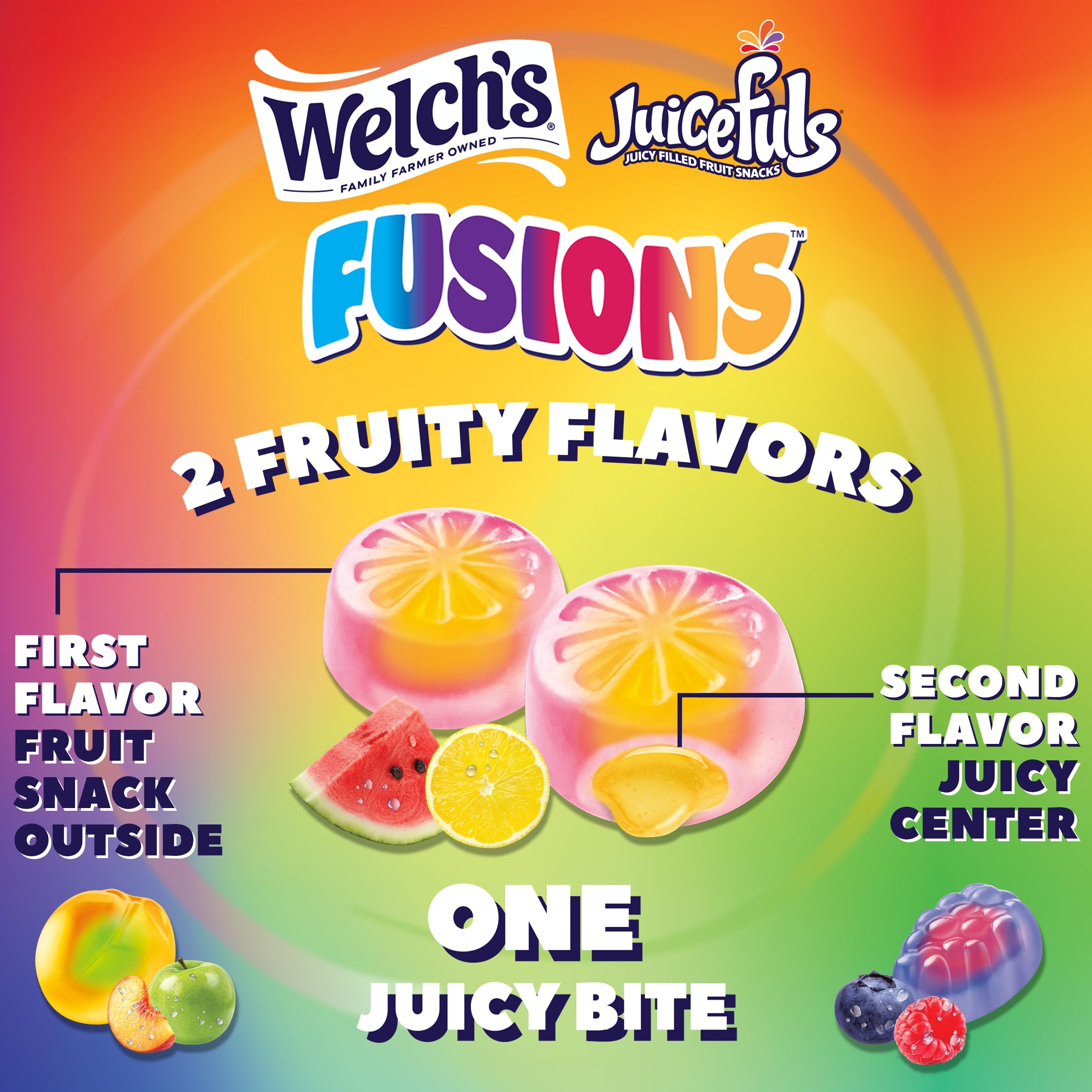 Welch's 50-pack Juicefuls Fusions, easy bulk for sharing and stocking pantries.