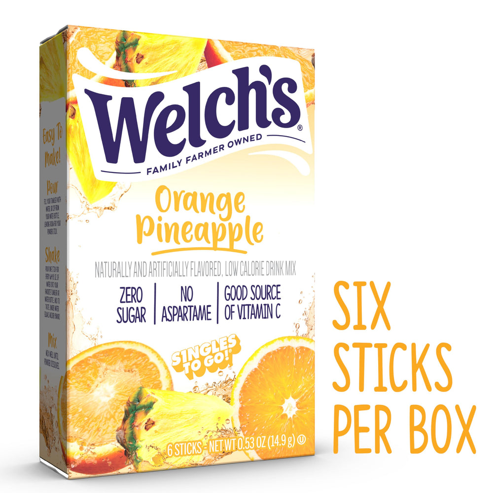Travel-friendly Welch's Singles To Go pack for on-the-go hydration.