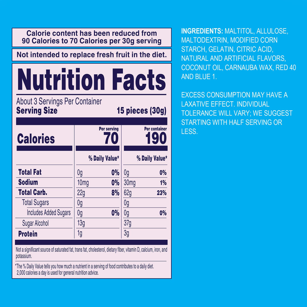 Welch's Zero Sugar Fruity Bites 3 oz pack six-count is ideal for lunchboxes.