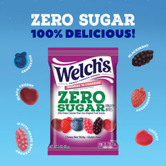 Welch's Zero Sugar Fruity Bites office snack for quick flavor boost.