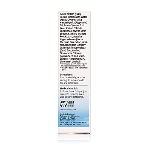 Weleda Natural Salt Toothpaste close-up showing mint swirl for a refreshing clean.