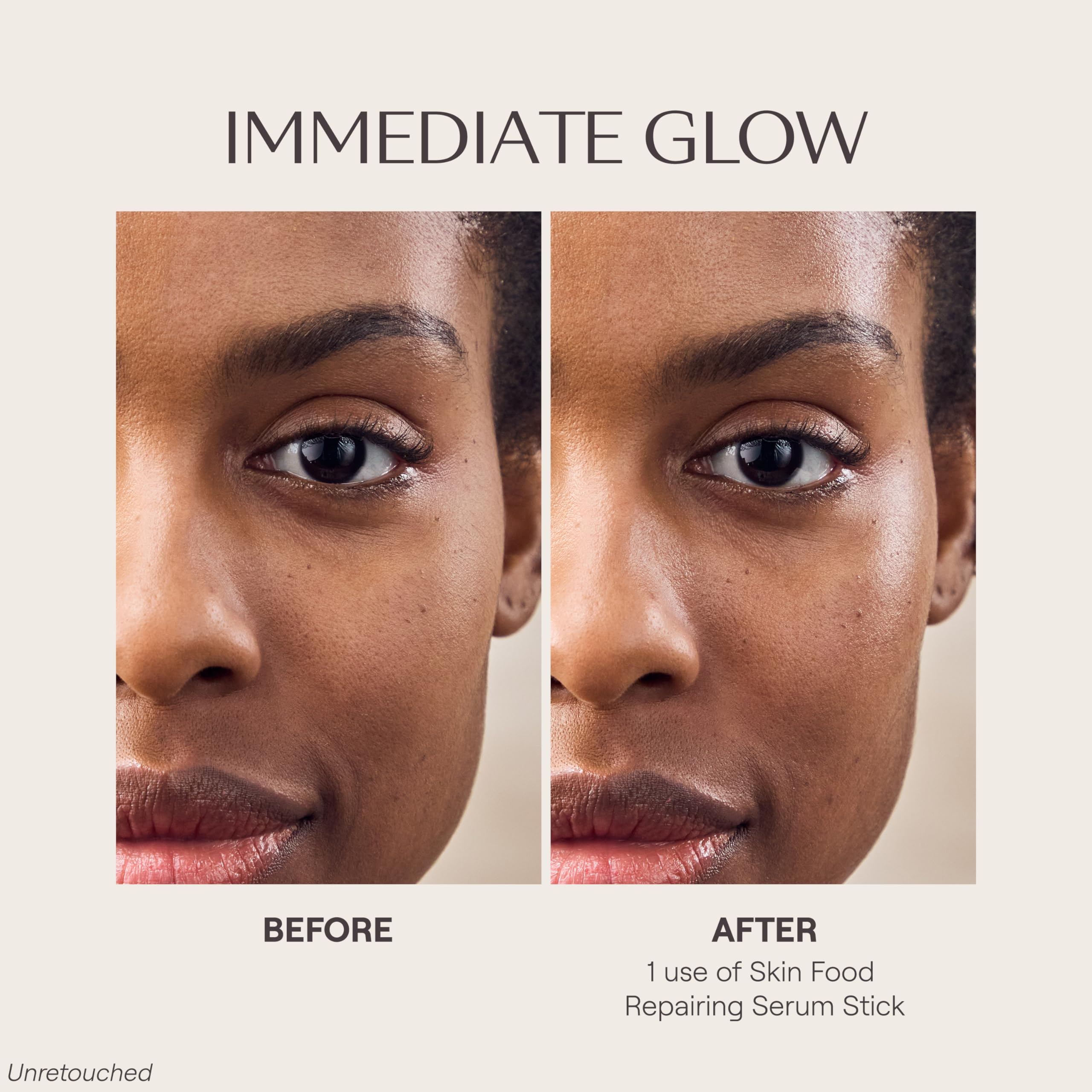 Weleda Skin Food Serum Stick demonstrating cica and ceramides supporting barrier health.