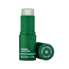 Weleda Skin Food Repairing Serum Stick packaging with botanicals for on-the-go hydration.