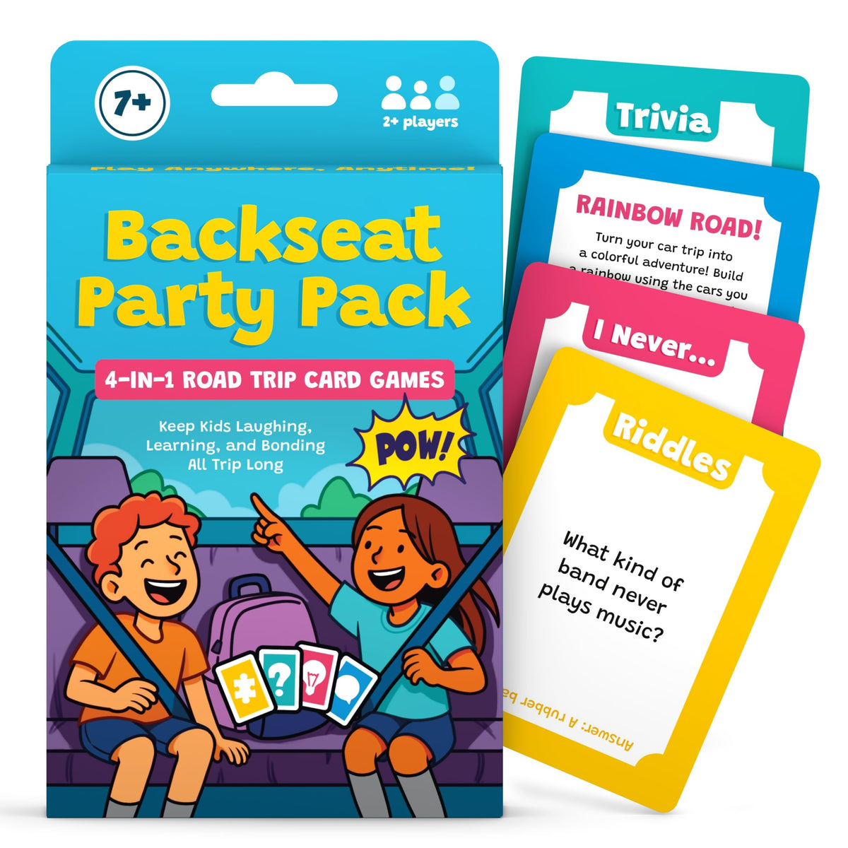 Well Balanced road-trip-games cover showcases pack design for quick family fun on the road.