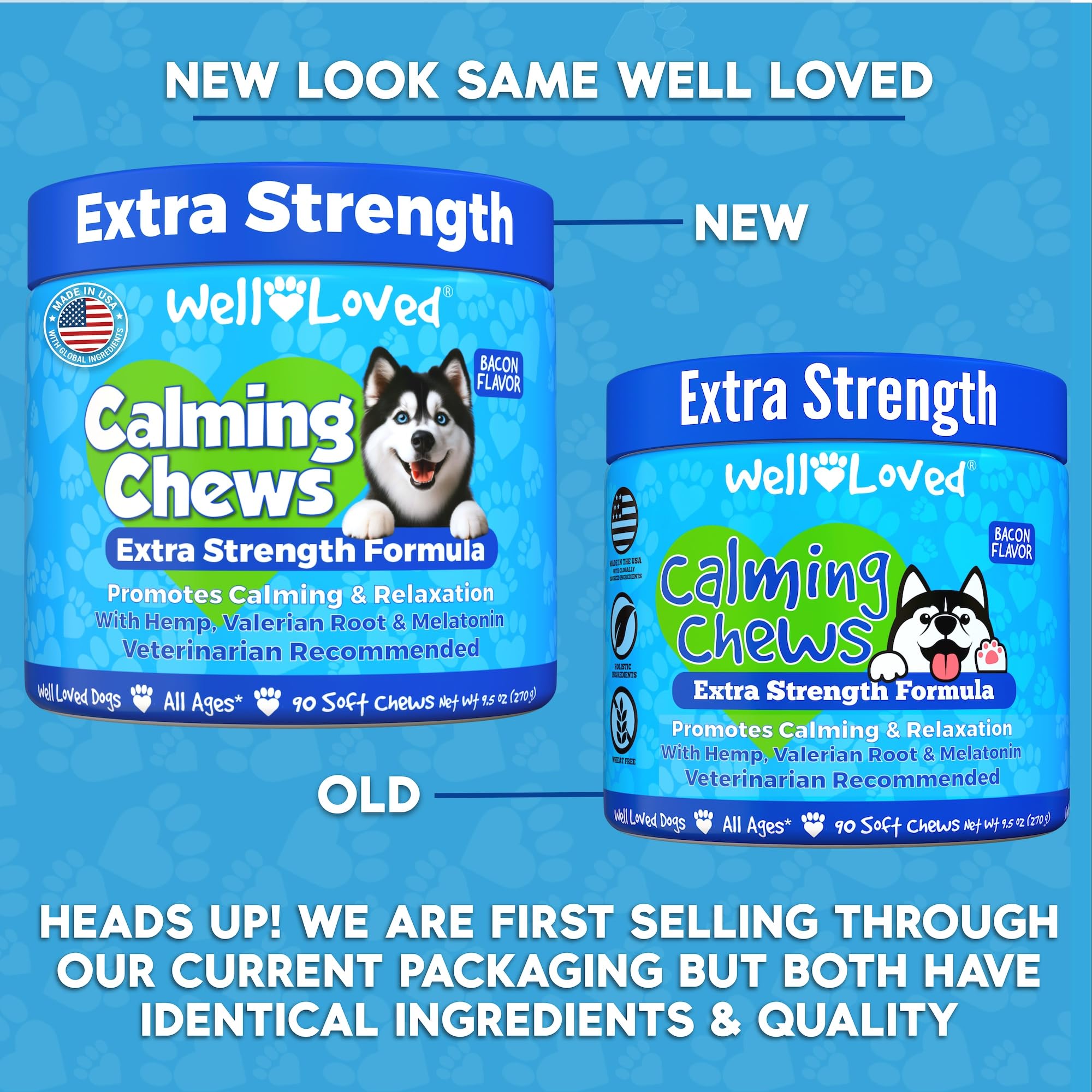 Well Loved Melatonin with Tryptophan supports calm feelings in dogs.