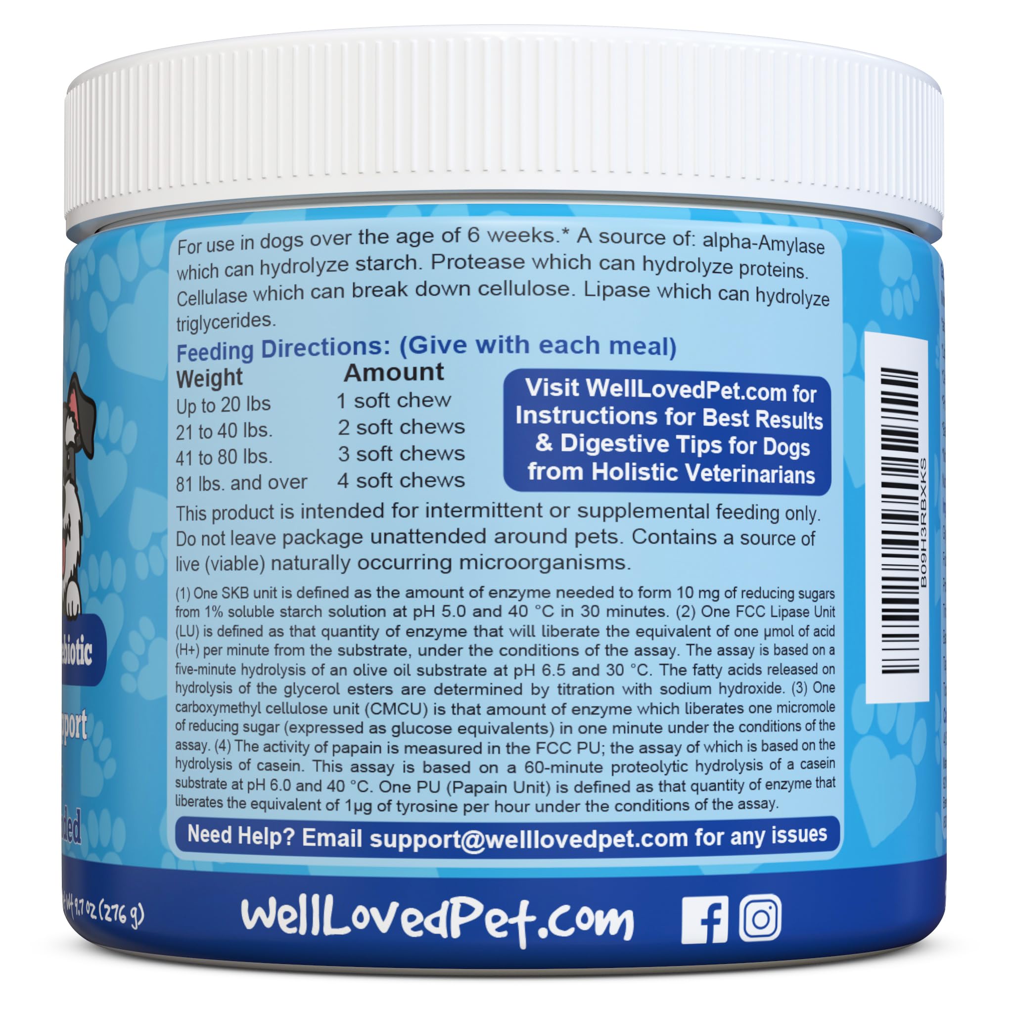 Well Loved Probiotics for Dogs USA-made badge communicates quality and ethical manufacturing