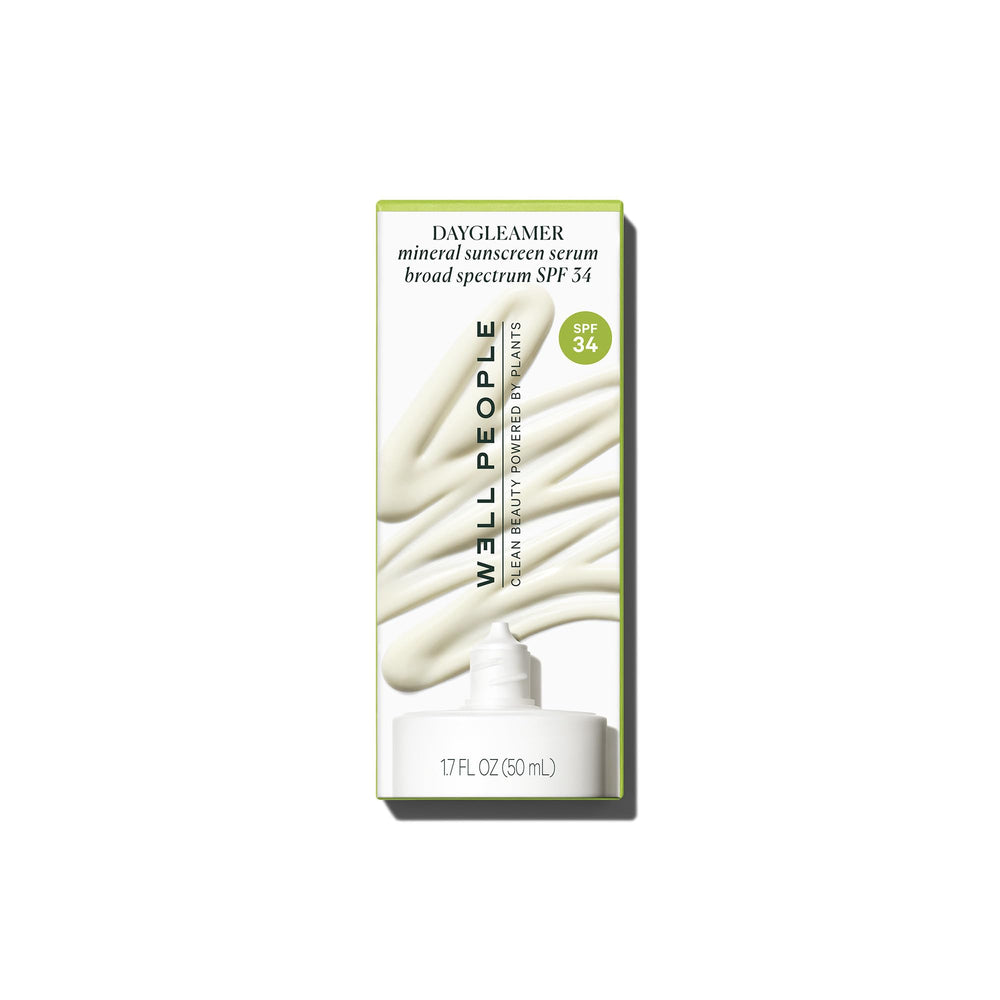 Dermatologist-developed clean beauty label on Daygleamer packaging.
