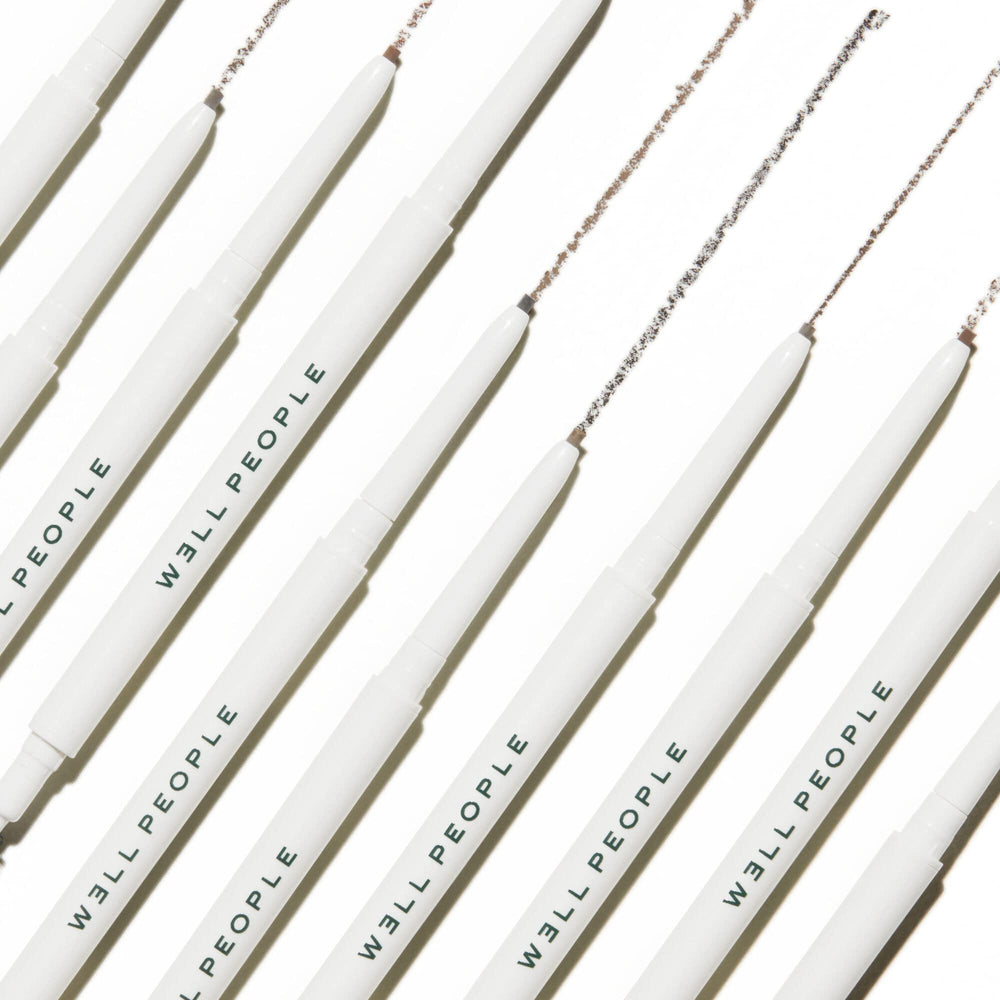 Well People Expressionist Brow Pencil mango-seed-oil nourishes brow hairs.