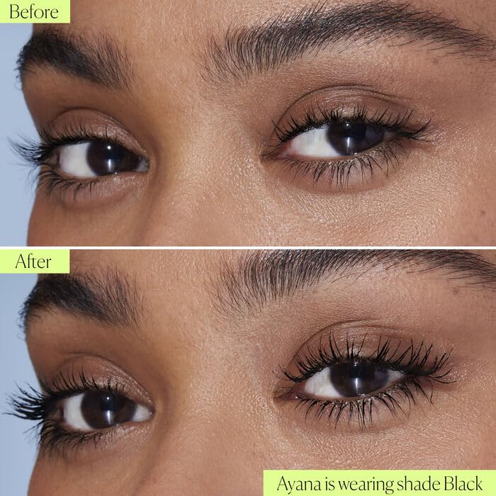 Well People Expressionist Mascara smudge-resistant formula on lashes for lasting wear.
