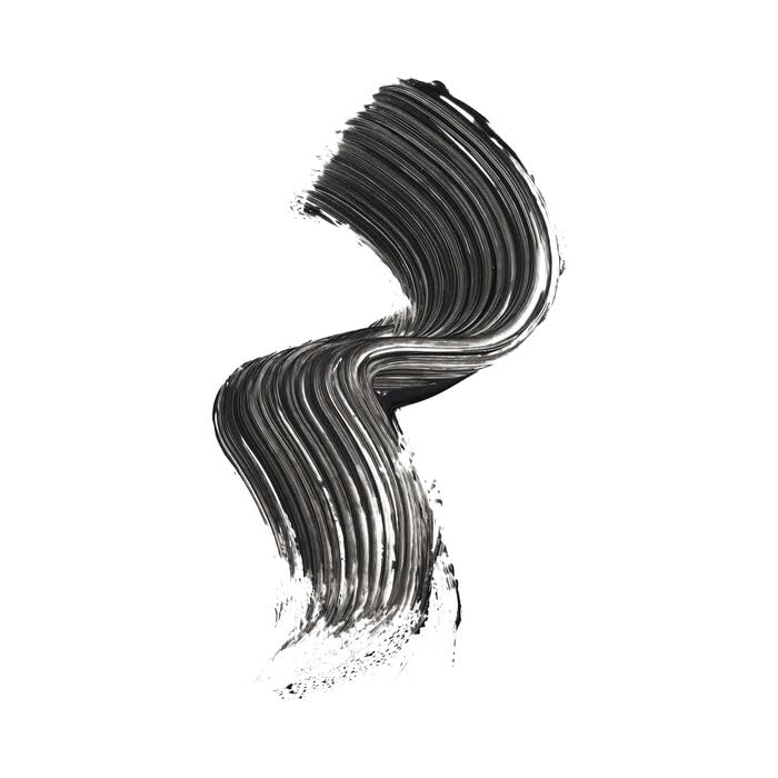 Well People Expressionist Mascara wand in motion delivering a smooth, one-swipe finish.