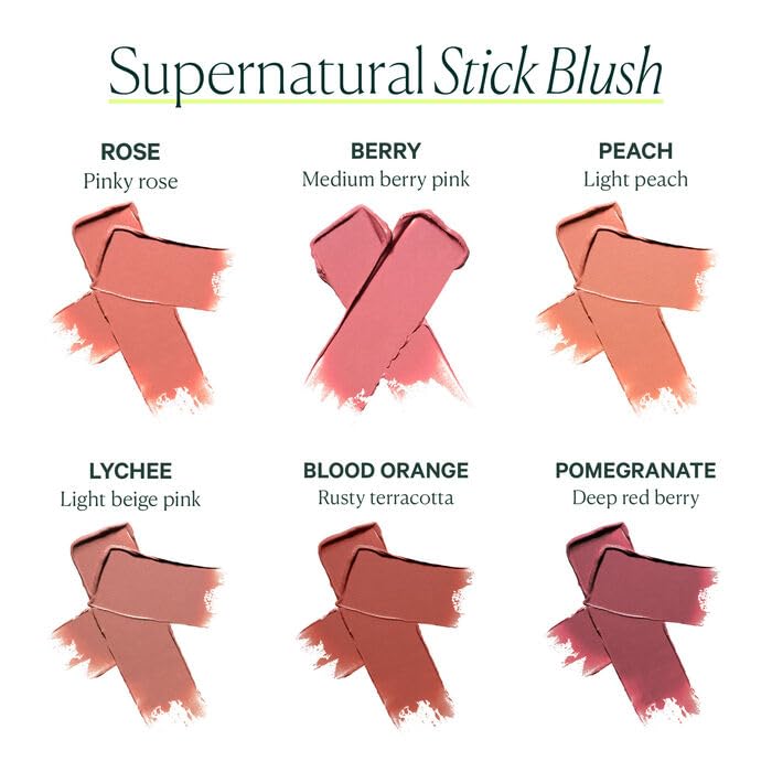 Swirl of Berry color on skin showing natural flush from Well People Stick.