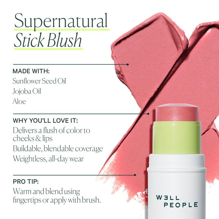 Packaging view of Well People Supernatural Stick, vegan and cruelty-free branding.