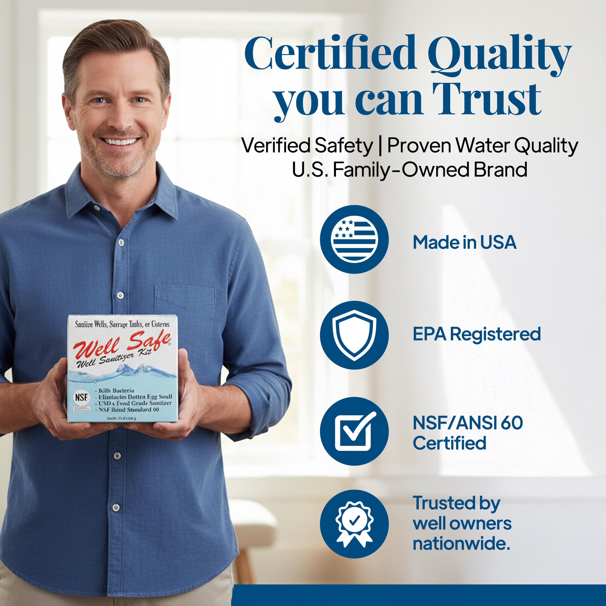Well Safe flushing sequence clears treated water