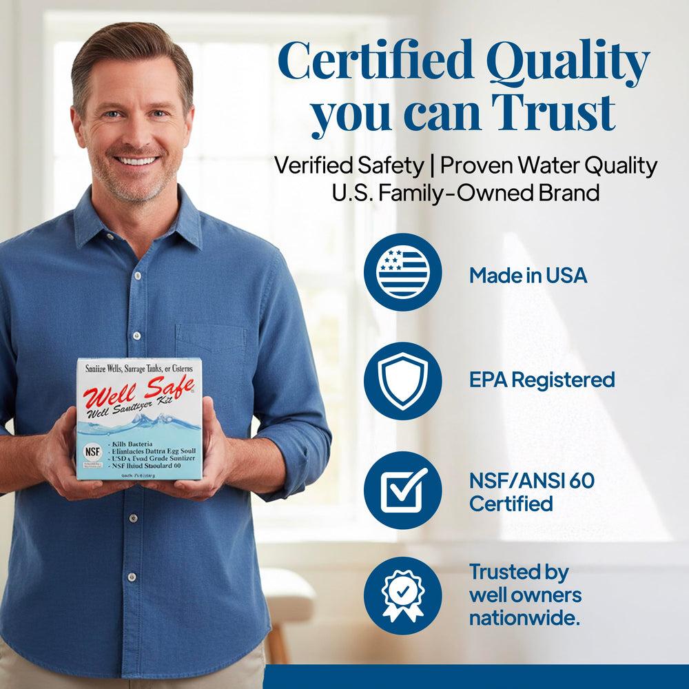 Well Safe flushing sequence clears treated water