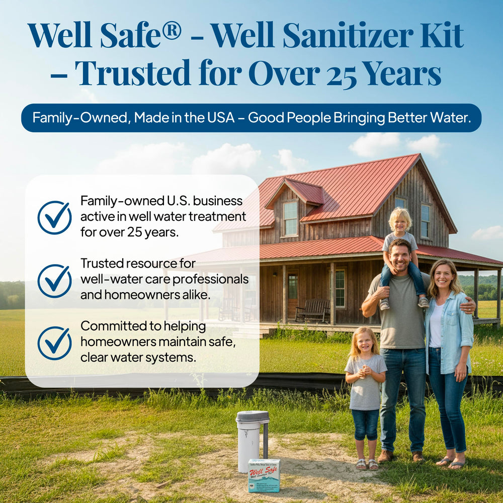 Well Safe treated water with improved taste and odor
