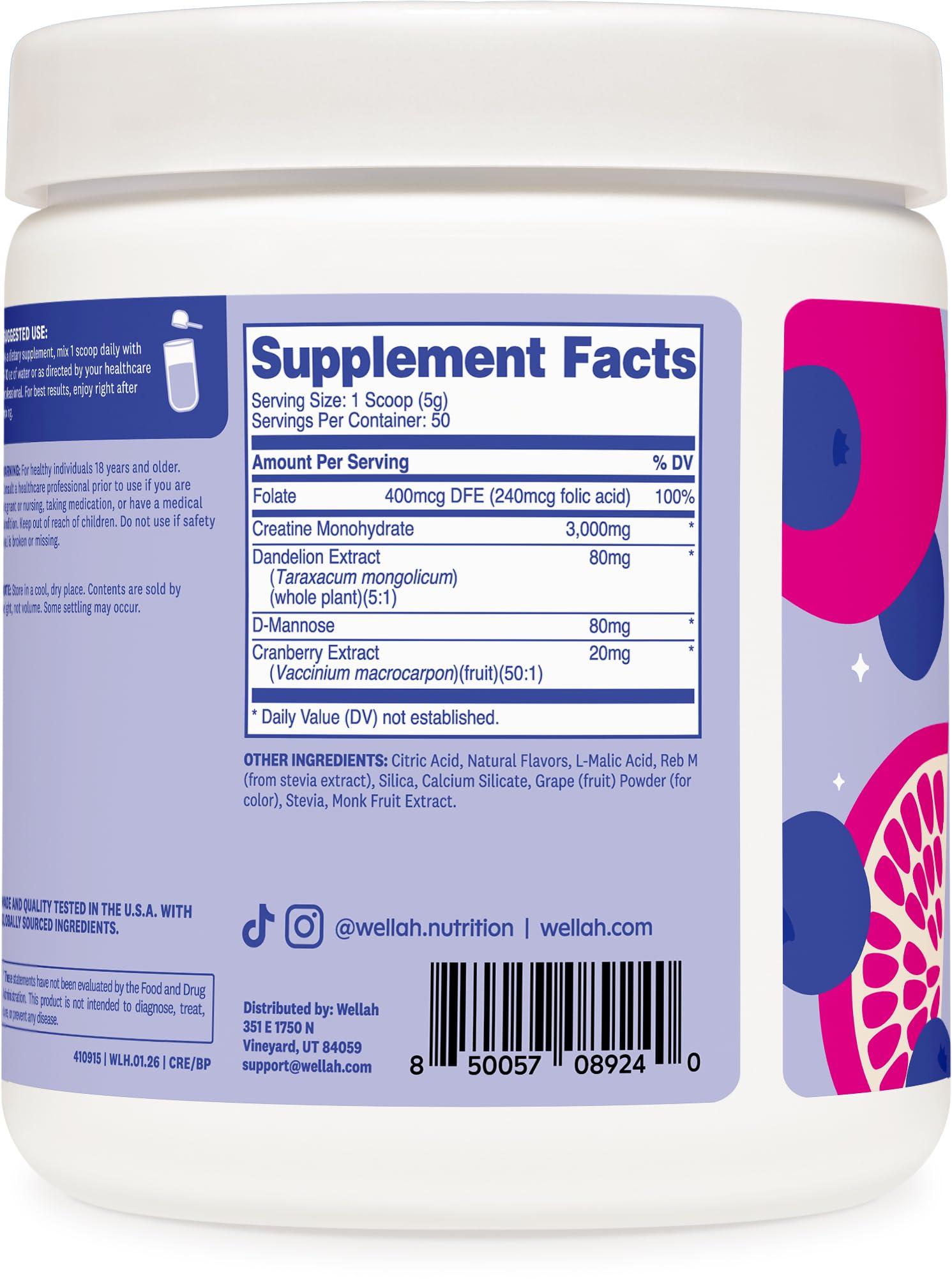 Wellah Creatine in a workout scene, potential for endurance during sessions
